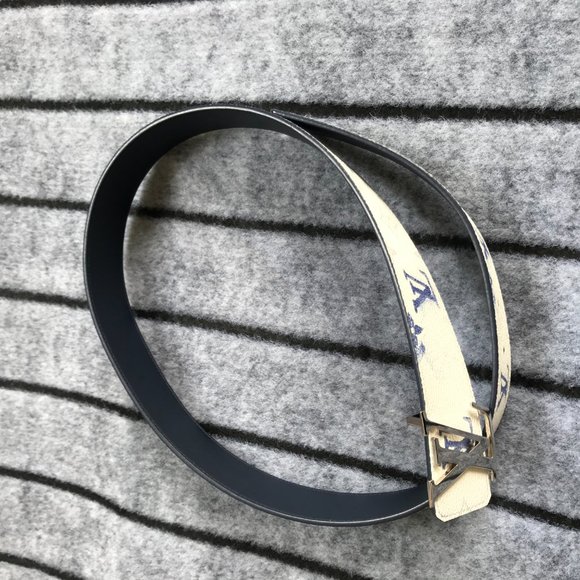 Louis Women white leather belts